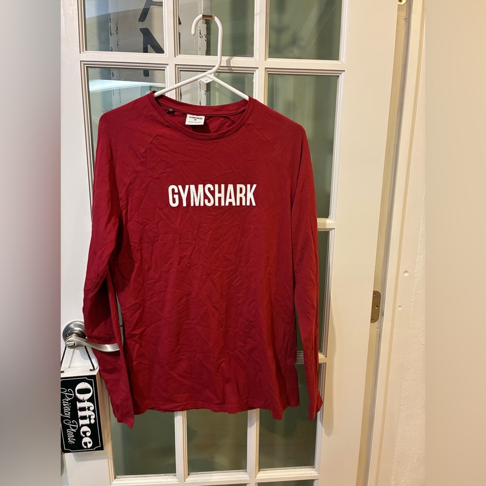 Gymshark Medium Red Crew Neck Tee with White Tag